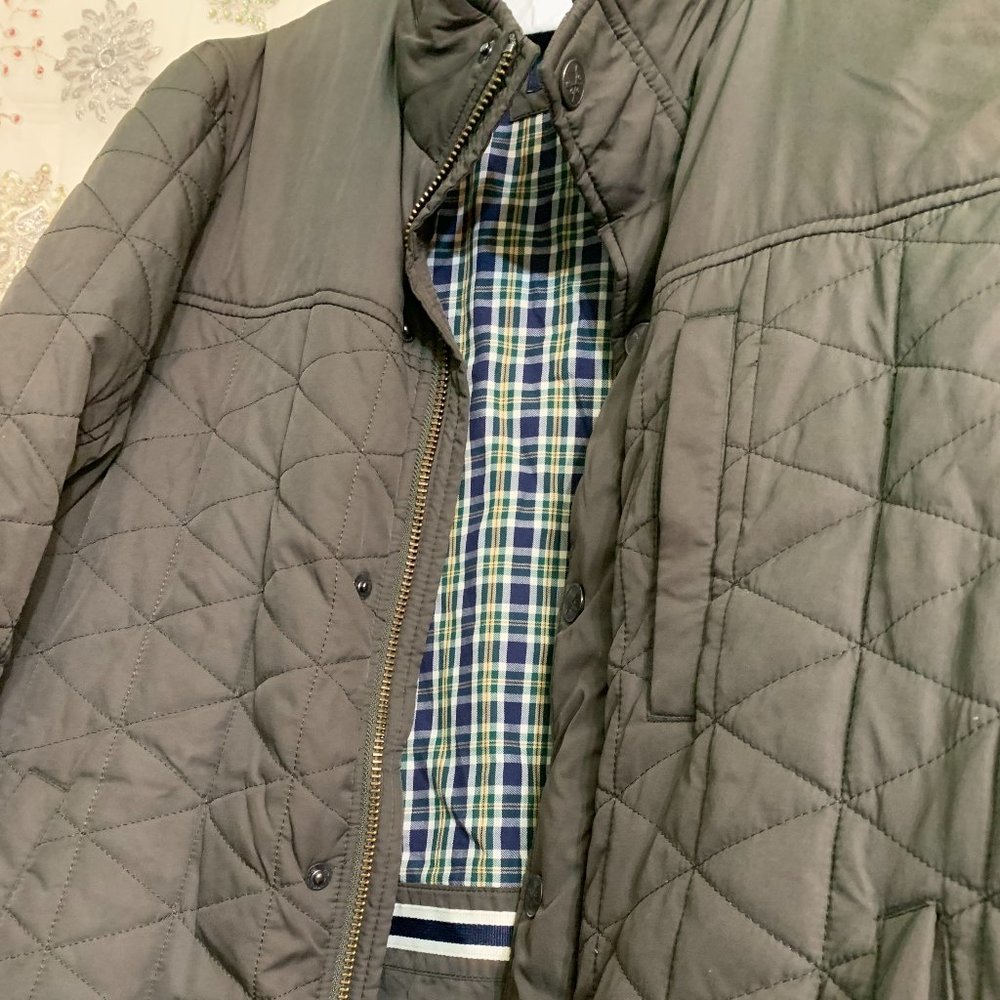 Crew Clothing Quilted Jacket Olive Green